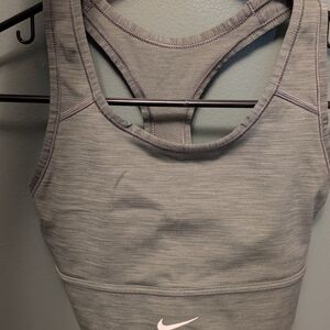 Nike Gray Sports Bra for Intense Workouts